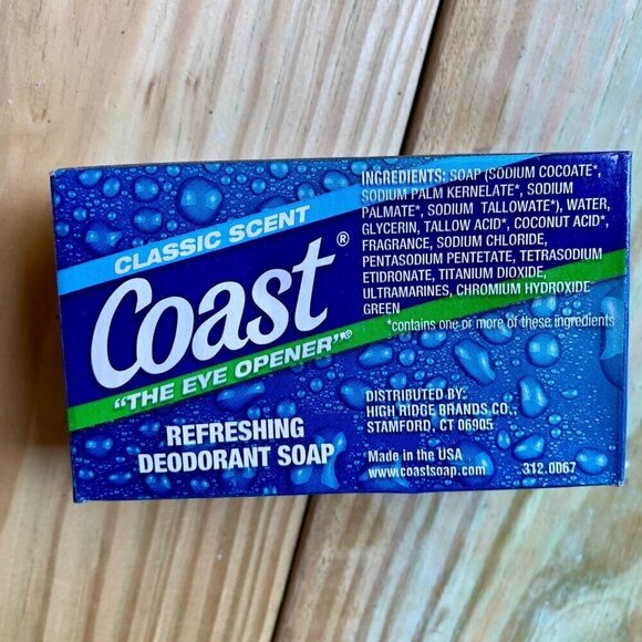 Coast Bar Soap Vintage Unused Prop 4 oz 113 g Classic Scent The Eye Opener - Picture 3 of 3